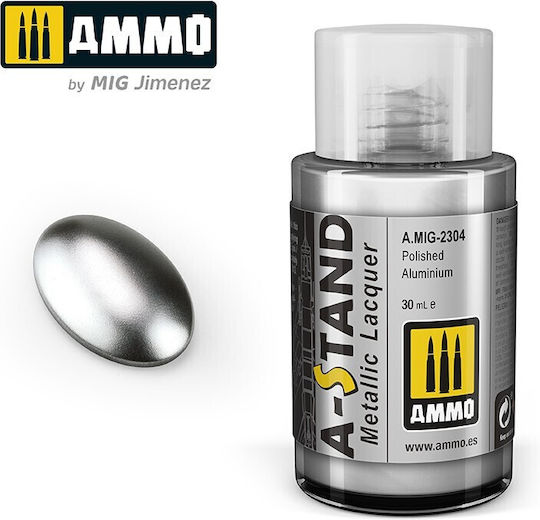 Ammo Χρώμα Μοντελισμού Polished Aluminium 30ml