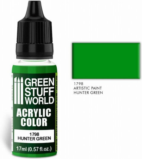 Green Stuff World Paint Culoare Modelism Green Hunter Green 17ml