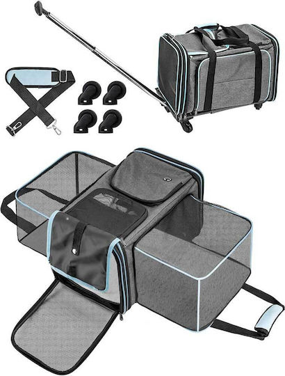 Whdpets ‎n-pp-0012 Dog/Cat Carrying Gray Trolley for 20kg Pets