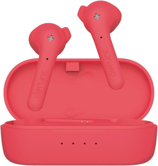 Defunc True Basic In-ear Bluetooth Handsfree Earphones with Charging Case Red