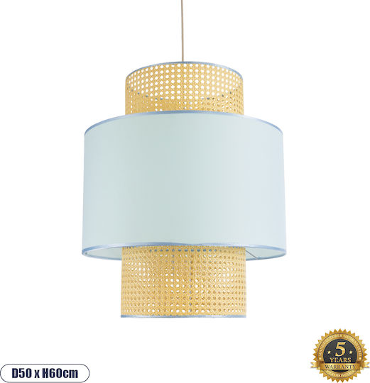 GloboStar Saige Hanging Ceiling Light cm Boho Grid with E27 Socket 50x50x60cm