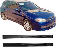 Motordrome Door Sill Car Sideways Compatible with Nissan Almera 03-06