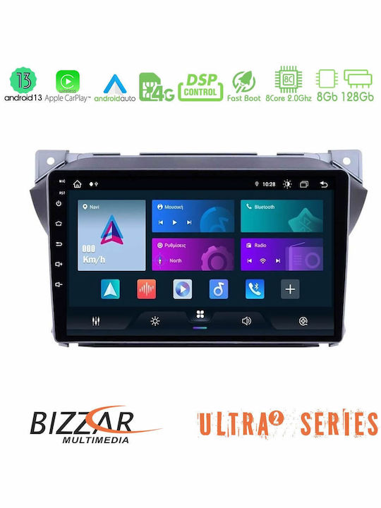 Bizzar Auto-Audiosystem für Suzuki Hoch Nissan Pixo 2009-2013 (Bluetooth/USB/WiFi/GPS/Apple-Carplay/Android-Auto) mit Touchscreen 9"
