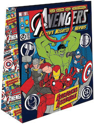 Foil Χάρτινη Τσάντα για Δώρο με Θέμα "Avengers" 18x23x11εκ.