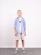 Hashtag Kinder Set mit Shorts Sommer 3Stück blue