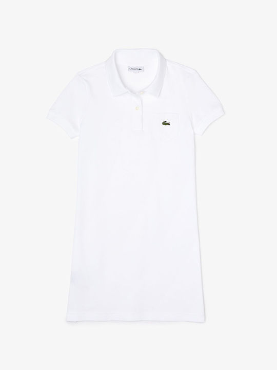 Lacoste Rochie pentru fete WHITE