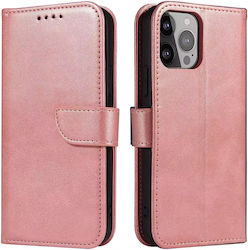 Hurtel Flap Wallet Silicone Pink (SAMSUNG A55)