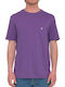 Volcom Men's Short Sleeve Blouse Purple