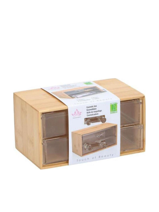 Atmosphera Wooden Jewellery Box with Drawer White 10.5x18.9x9.5cm