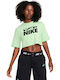 Sportswear Γυναικείο Αθλητικό Crop T-shirt Vapor Green