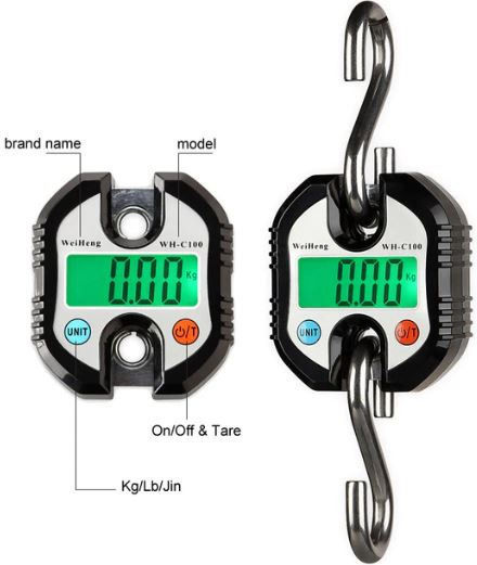 Electronic Professional Hanging Scale with Weighing Capacity of 100kg