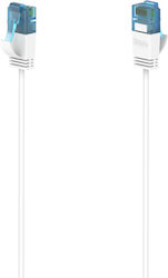 HAMA 00200688 U/UTP Cat.6a Καλώδιο Ethernet 0.75m Λευκό