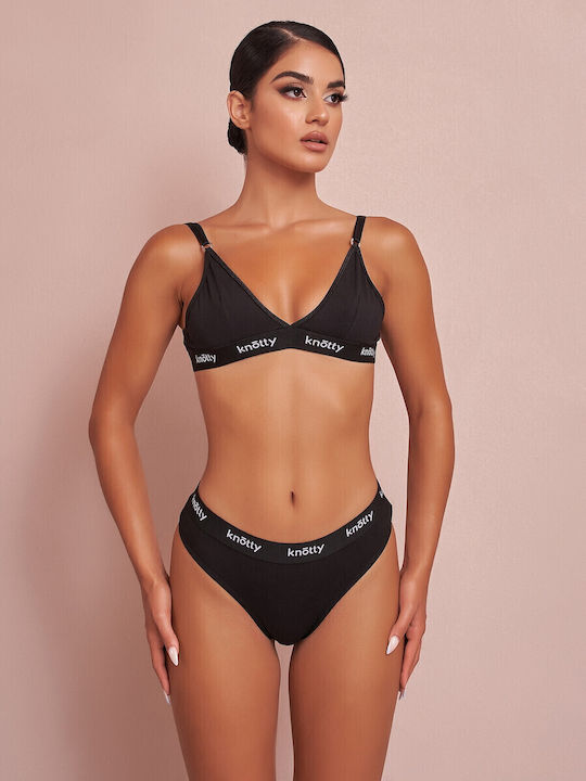 Comfort Damen Zeichenfolge Black