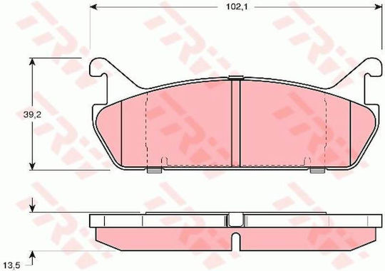 TRW Σετ Τακάκια για Mazda 323 Suzuki Baleno