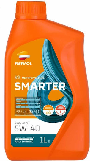 Repsol Smarter 5W-40 Συνθετικό Λάδι Μοτοσυκλέτας για Τετράχρονους Κινητήρες 1lt