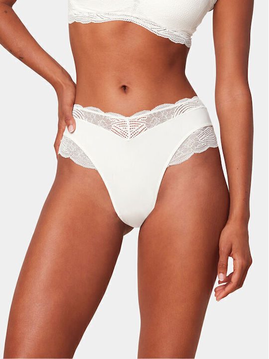Triumph Smart Ψηλόμεσο Γυναικείο Slip Εκρού