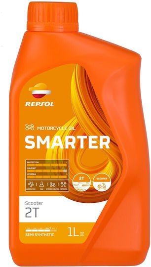 Repsol Smarter Scooter Ημισυνθετικό Λάδι Μοτοσυκλέτας για Δίχρονους Κινητήρες 1lt