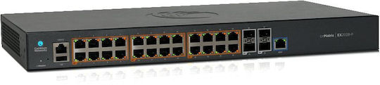 Cambium Networks cnMatrix EX2028-P Managed L2 PoE+ Switch με 24 Θύρες Gigabit (1Gbps) Ethernet και 4 SFP Θύρες