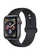 Beline Λουράκι Σιλικόνης Μαύρο (Apple Watch 38/40/41/42mm)