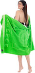 Πετσέτα Θαλάσσης Βαμβακερή Πράσινη 170x100εκ.