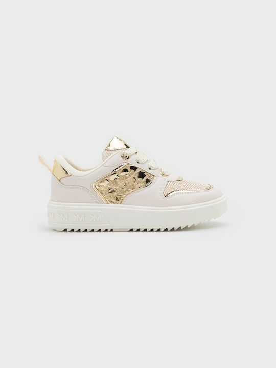 Michael Kors Kinder-Sneaker White / Gold