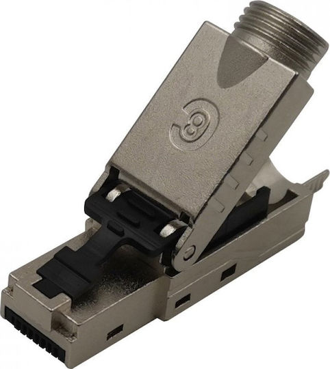 Techly RJ45 Plug Cat8.1 STP Self Locking Black 1τμχ 109191