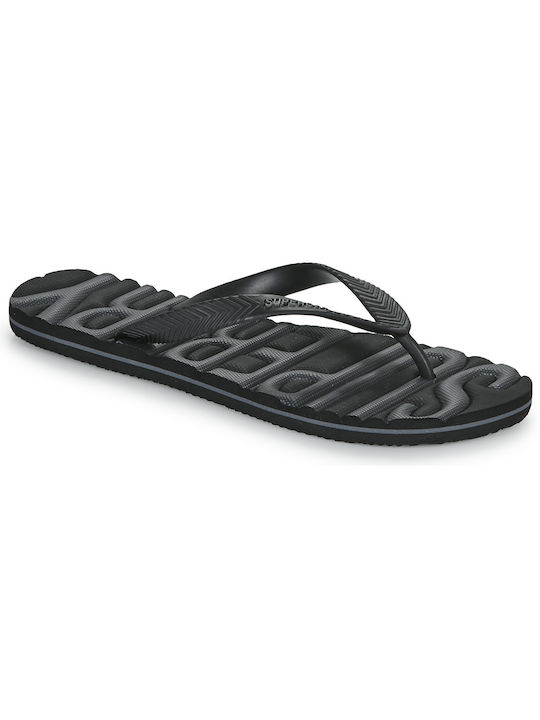 Superdry Vintage Vegan Ανδρικά Flip Flops Μαύρα