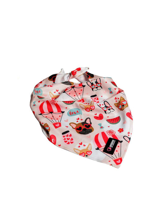 Loveboom Dog Bandana In White Colour