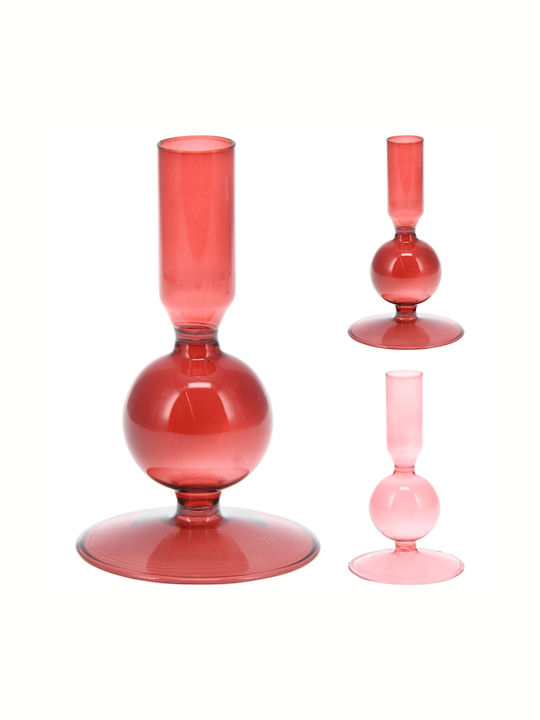 Candle Holder Glass 1pcs Various Colors