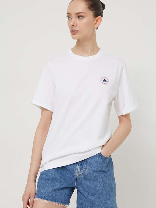 Converse Γυναικείο T-shirt Άσπρο