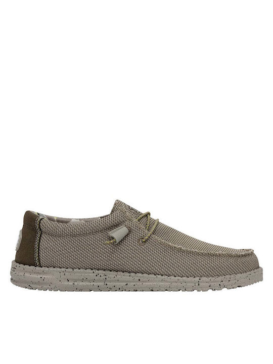 Hey Dude Wally Sox Herren Mokassins in Beige Farbe