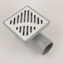 Inter Ceramic Stainless Steel Floor Drain White Inter Ceramic Stainless Steel Floor Drain White