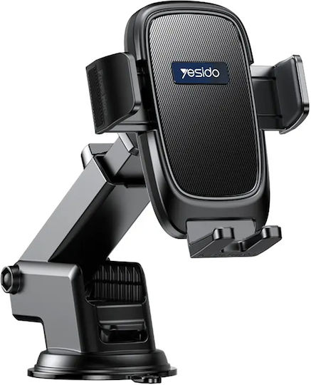 Yesido Suport Auto pentru Telefon cu cârlige reglabile Neagră