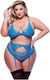 Baci Lingerie Секси Комплект Бельо Син U05129