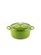 Hosse Solagio Tiefer Topf aus Gusseisen 24cm Bamboo