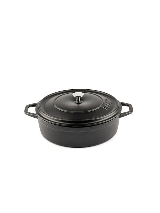 Hosse Solagio Ρηχή Κατσαρόλα από Μαντέμι 26cm Black Onyx