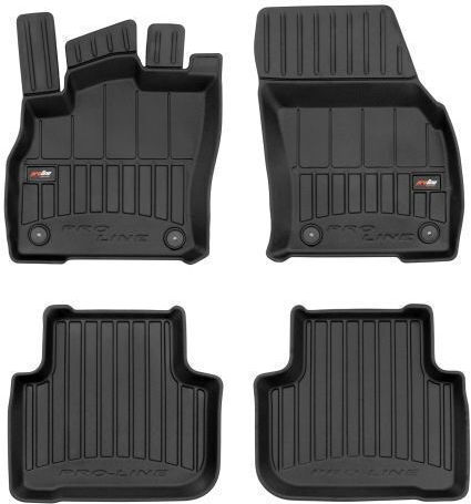 Frogum Set of Front and Rear Mats 4pcs for Audi Q3 2018-2023 Black