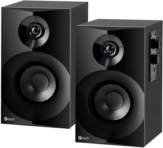 C-TECH SPK-14 Ηχεία Υπολογιστή 2.0 με Ισχύ 12W σε Μαύρο Χρώμα