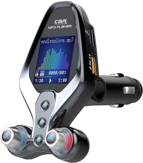 FM Transmitter Αυτοκινήτου με Bluetooth / USB / AUX