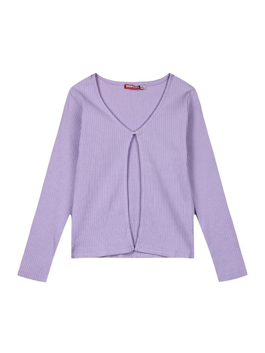 Kinderstrickjacke Lila Classy