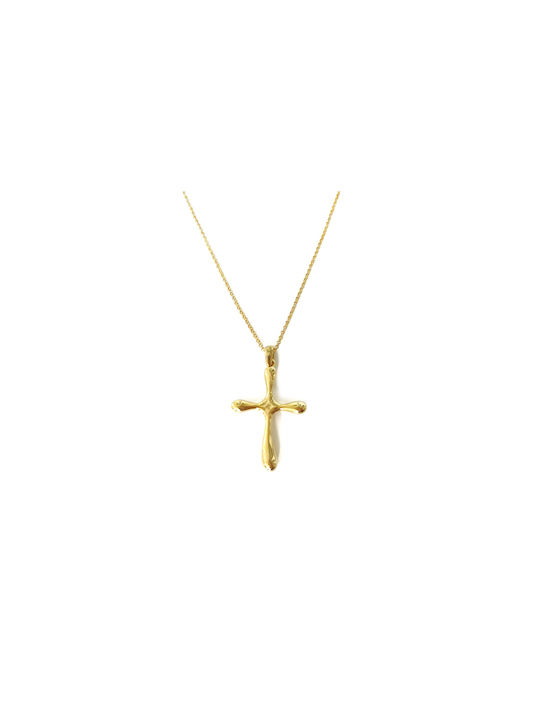 Damen Vergoldet Kreuz mit Kette