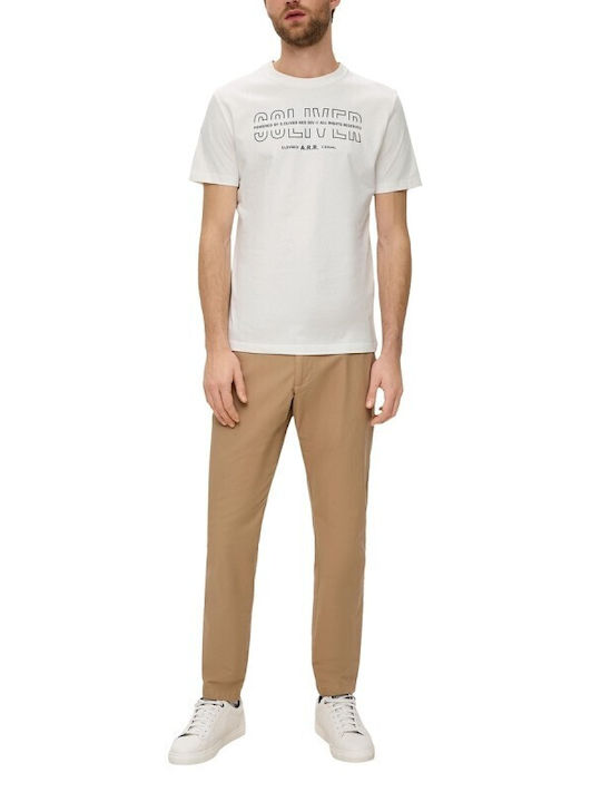 S.Oliver Ανδρικό T-shirt Κοντομάνικο Λευκό