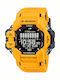 Casio G-shock Ceas Digital Pentru Bărbați 53.2mm Cronograf Cu Baterie Și Curea Din Cauciuc Galbenă