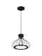 Powertech Pendant Light Single-Light for Socket E27 Black