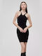 BSB Midi Βραδινό Φόρεμα Μαύρο