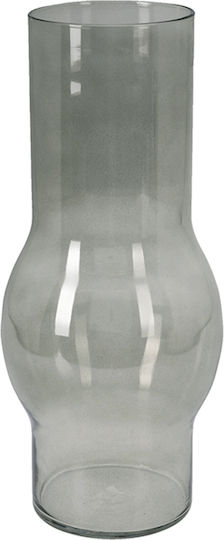 Zaros Vază Decorativă Sticlă Gri 18x18x43cm 1buc