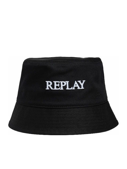 Replay Frauen Stoffartig Hut Schwarz