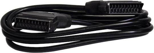 Art Καλώδιο Scart male - Scart male 3m Μαύρο