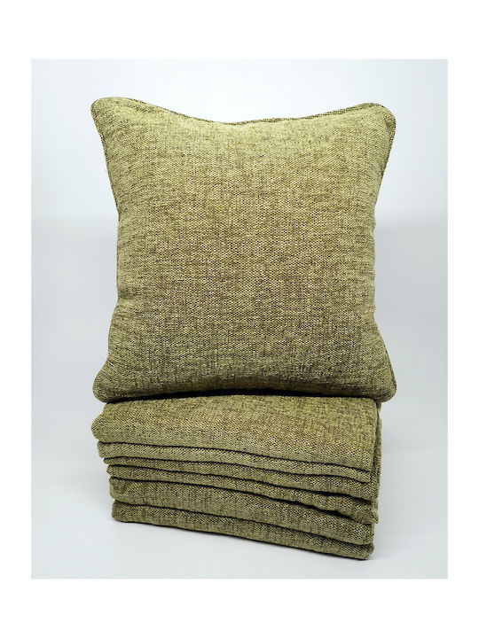 Überwürfe Set 3 Stück Chenille Beige