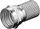 Goobay Stecker F-Stecker weiblich 10Stück Silber (11623)